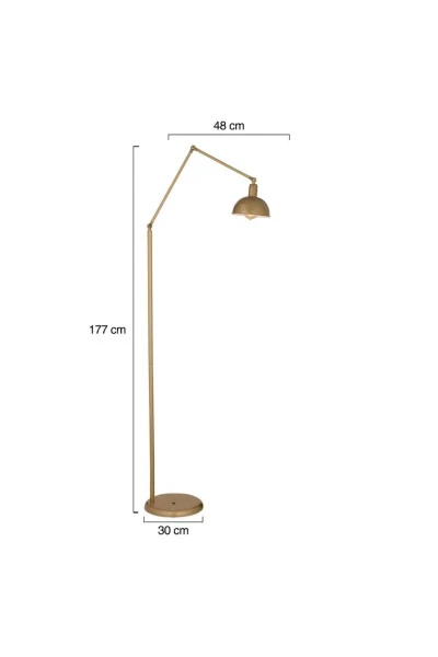 Aksu Vintage Modern Retro Design Metal Floor Lamp - 13