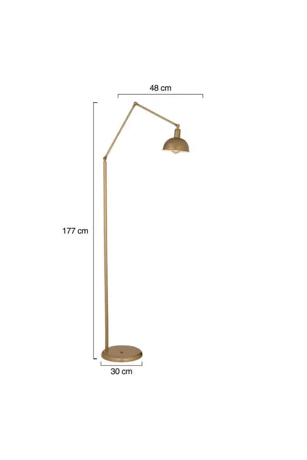 Aksu Vintage Modern Retro Design Metal Floor Lamp - 14