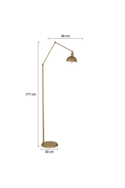 Aksu Vintage Modern Retro Design Metal Floor Lamp - 6