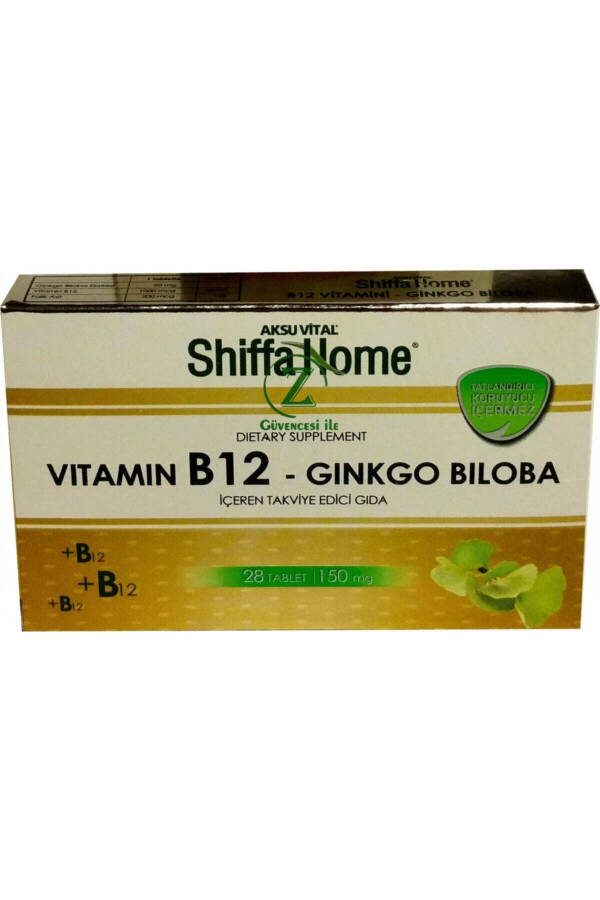 Aksu Vital Vitamin B12 Ginkgo Biloba B12 Ginko Biloba 28 Tablet - 1