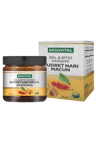 Aksuvital Bal Bitki Karışımı Ballı Kudret Narı Macunu 230 G - 1