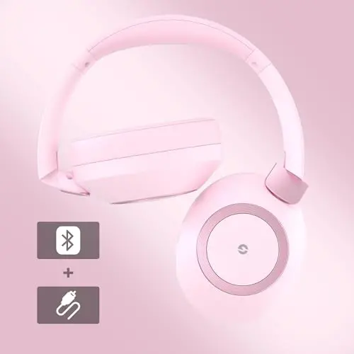 EAORUL Active Noise Cancelling Headphones, 100H Playtime Headphone Wireless Bluetooth, Bluetooth Headphone with Microphone, Over Ear Wireless Headphones with Deep Bass,Fast Charging for Travel - 4