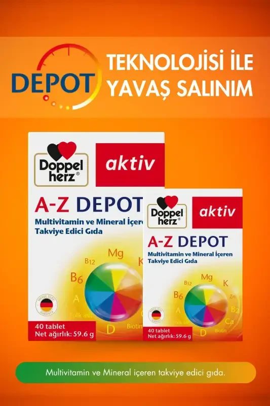 Aktiv A-z Depot Multivitamin 40 Tablets - 3