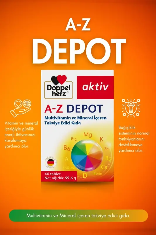 Aktiv A-z Depot Multivitamin 40 Tablets - 2