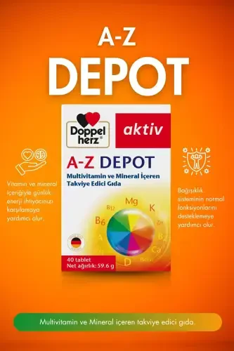 Актив A-z Depot Мультивитамины 40 таблеток - DOPPELHERZ (1)