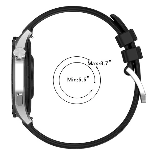 AKUMAKA G39 Smartwatchlar uchun mos keladigan ECSEM qismlari, yumshoq silikon sport suv o'tkazmaydigan tez chiqarish bilaguzuklari, AKUMAKA G39 Smartwatch aksessuarlari, yumshoq va bardoshli - E (1)