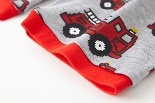 Akyzic Little Boy Short Pajamas Sets for Toddler Sleepwear Summer 2 Piece kids Pjs 2-7T - 7