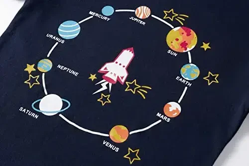 Akyzic Little Boy Short Pajamas Sets for Toddler Sleepwear Summer 2 Piece kids Pjs 2-7T - 5