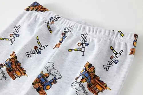 Akyzic Little Boy Short Pajamas Sets for Toddler Sleepwear Summer 2 Piece kids Pjs 2-7T - 6