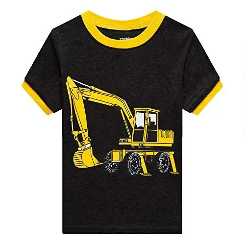 Akyzic Little Boy Short Pajamas Sets for Toddler Sleepwear Summer 2 Piece kids Pjs 2-7T - 3