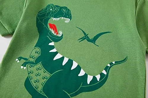 Akyzic Little Boy Short Pajamas Sets for Toddler Sleepwear Summer 2 Piece kids Pjs 2-7T - 5