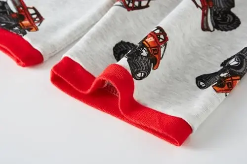 Akyzic Little Boy Short Pajamas Sets for Toddler Sleepwear Summer 2 Piece kids Pjs 2-7T - 7