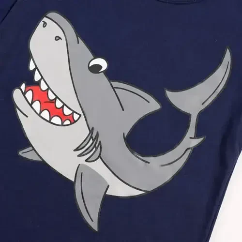 Akyzic Little Boy Short Pajamas Sets for Toddler Sleepwear Summer 2 Piece kids Pjs 2-7T - 5