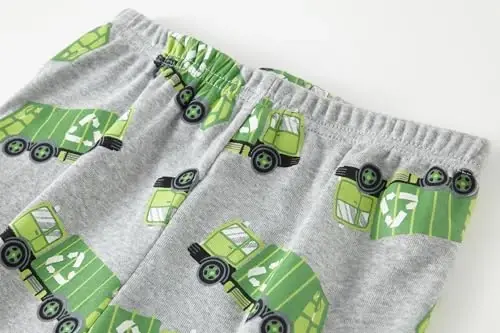 Akyzic Little Boy Short Pajamas Sets for Toddler Sleepwear Summer 2 Piece kids Pjs 2-7T - 5