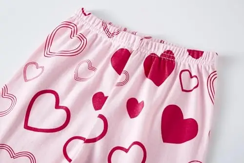 Akyzic Little Girls Pajamas 100% Cotton Short Sleeve Pjs Toddler Summer Sleepwear Kids Clothes Set 3t-10t - 6
