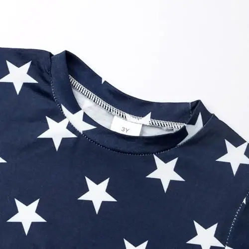 Akyzic Little Boy Short Pajamas Sets for Toddler Sleepwear Summer 2 Piece kids Pjs 2-7T - 4