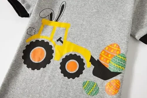 Akyzic Little Boy Short Pajamas Sets for Toddler Sleepwear Summer 2 Piece kids Pjs 2-7T - 4