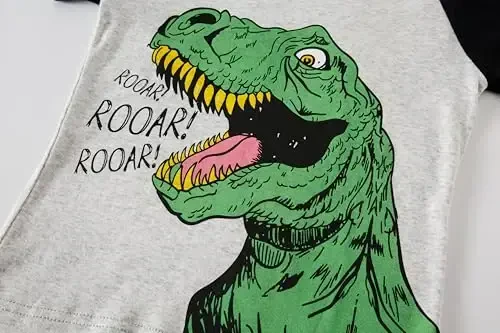 Akyzic Little Boy Short Pajamas Sets for Toddler Sleepwear Summer 2 Piece kids Pjs 2-7T - 4