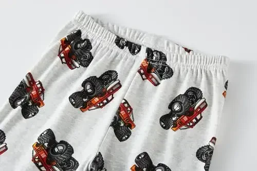 Akyzic Little Boy Short Pajamas Sets for Toddler Sleepwear Summer 2 Piece kids Pjs 2-7T - 6