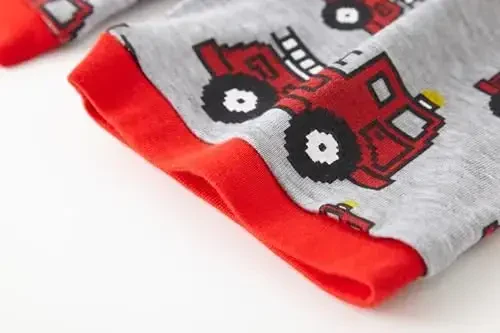 Akyzic Little Boy Short Pajamas Sets for Toddler Sleepwear Summer 2 Piece kids Pjs 2-7T - 7