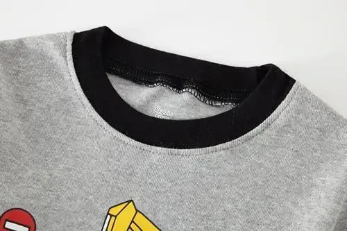 Akyzic Little Boy Short Pajamas Sets for Toddler Sleepwear Summer 2 Piece kids Pjs 2-7T - 5