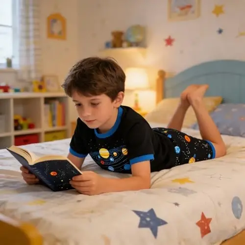 Akyzic Little Boy Short Pajamas Sets for Toddler Sleepwear Summer 2 Piece kids Pjs 2-7T - 3