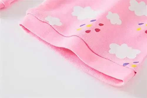 Akyzic Little Girls Pajamas 100% Cotton Short Sleeve Pjs Toddler Summer Sleepwear Kids Clothes Set 3t-10t - 6