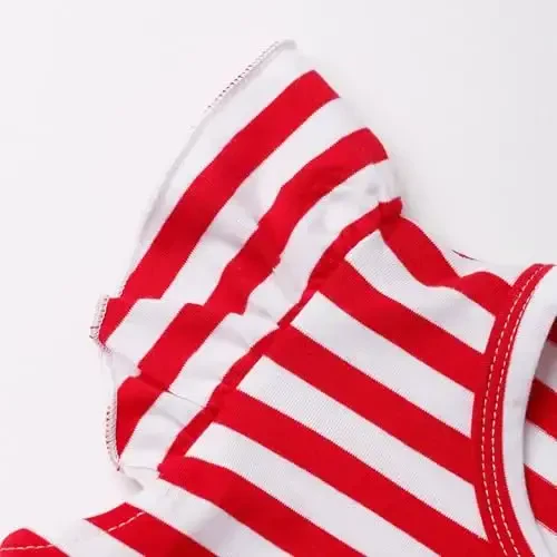 Akyzic Little Girls Pajamas 100% Cotton Short Sleeve Pjs Toddler Summer Sleepwear Kids Clothes Set 3t-10t - 4