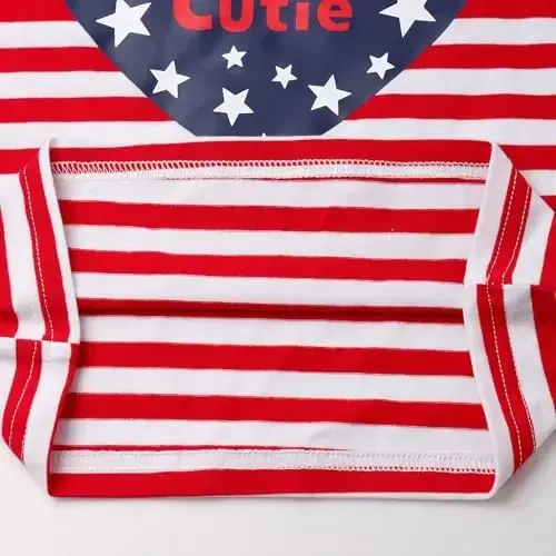 Akyzic Little Girls Pajamas 100% Cotton Short Sleeve Pjs Toddler Summer Sleepwear Kids Clothes Set 3t-10t - 5