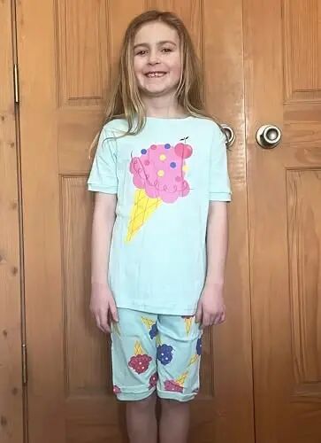 Akyzic Little Girls Pajamas 100% Cotton Short Sleeve Pjs Toddler Summer Sleepwear Kids Clothes Set 3t-10t - Akyzic (1)