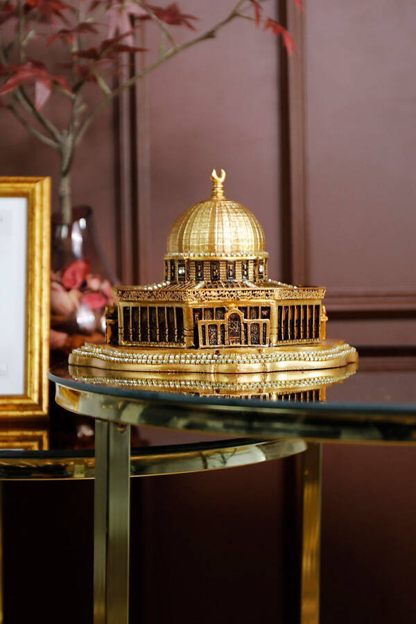 Al-Aqsa masjidi | Sahroi jannat gumbazi | Stol usti dekorasi | Televizor usti dekorativ aksessuar - 3