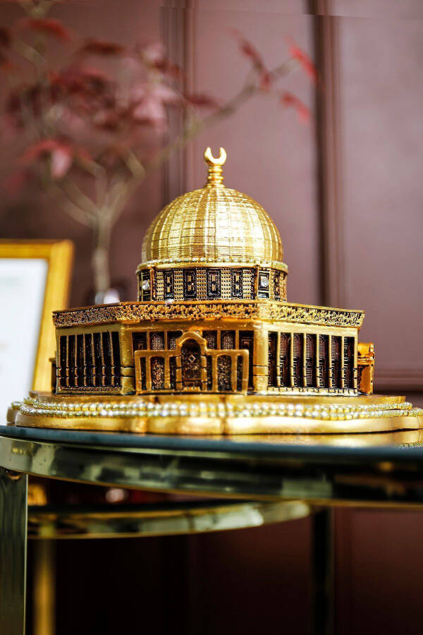 Al-Aqsa masjidi | Sahroi jannat gumbazi | Stol usti dekorasi | Televizor usti dekorativ aksessuar - 4