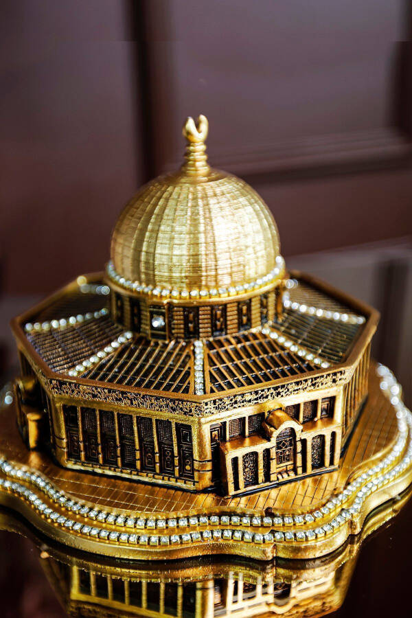 Al-Aqsa masjidi | Sahroi jannat gumbazi | Stol usti dekorasi | Televizor usti dekorativ aksessuar - 6