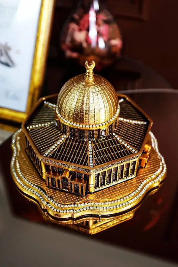 Al-Aqsa masjidi | Sahroi jannat gumbazi | Stol usti dekorasi | Televizor usti dekorativ aksessuar - 5