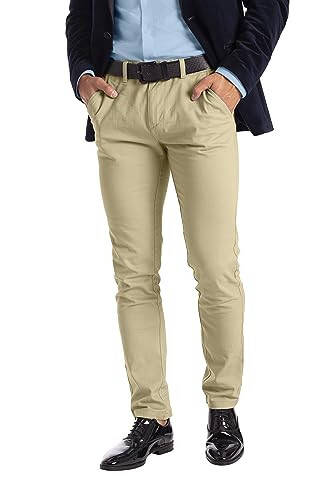 Alamo Slim Fit Chino Shimlari Erkaklar Uchun - Klassik Nafas Oladigan Tekis Qorinli Chino Shimlari Erkaklar Uchun - 1