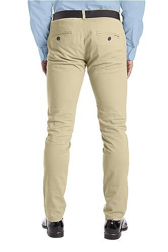 Alamo Slim Fit Chino Shimlari Erkaklar Uchun - Klassik Nafas Oladigan Tekis Qorinli Chino Shimlari Erkaklar Uchun - 3