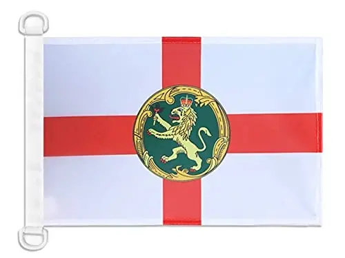 Alderney Island NAUTICAL Flag 18'' x 12'' - Guernsey flags 30 x 45 cm. - Banner 12x18 in for boat - AZ FLAG 