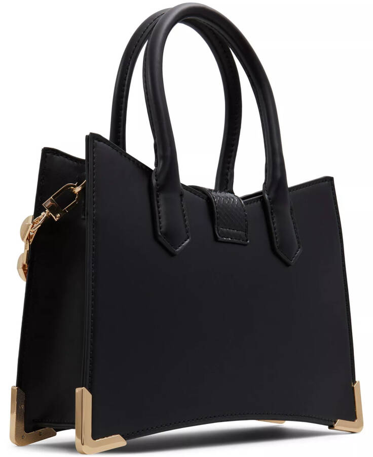 Alenanax Synthetic Satchel Black Overflow - 3