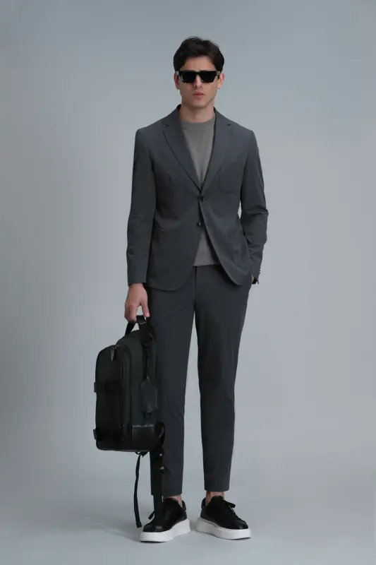 Alex Smart Erkaklar uchun Chino Shimlari Slim Fit Yashil - 1