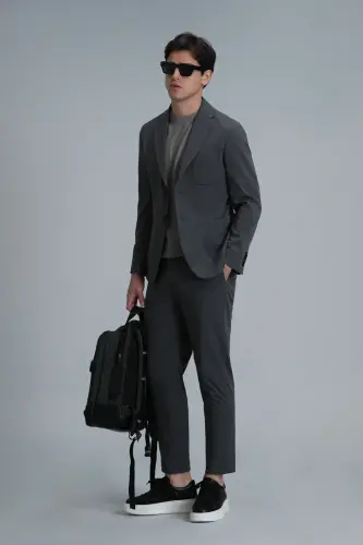 Alex Smart Erkaklar uchun Chino Shimlari Slim Fit Yashil - 3