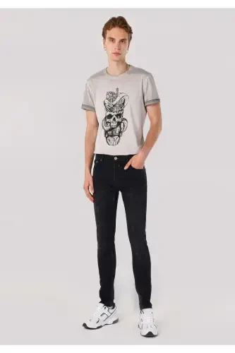 Alex Super Slim Fit Pastki Bel Tor Tanga Qora Erkaklar Shimini - 1