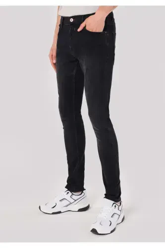 Alex Super Slim Fit Pastki Bel Tor Tanga Qora Erkaklar Shimini - 4