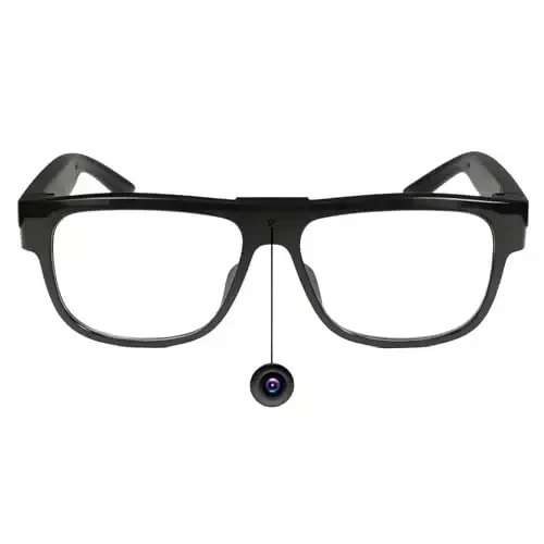 ALFOINE 32G Video Camera Glasses: HD 1080P Video Recording Camera Glasses for Outdoor and Indoor, Smart Glasses for Cycling, Hiking, Climbing and Traveling - 5