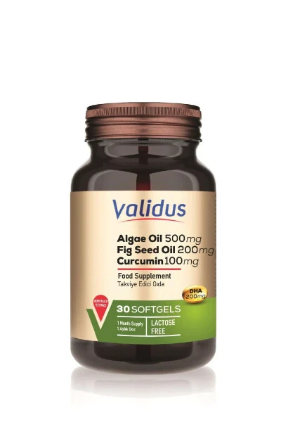 Algae Oil + Fig Seed Oil + Curcumin 30Softgel - VALIDUS