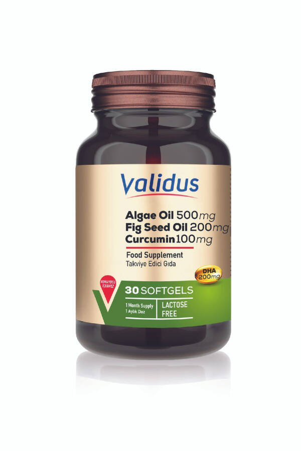 Algae Oil Fig Seed Oil Curcumin Softgel - 1