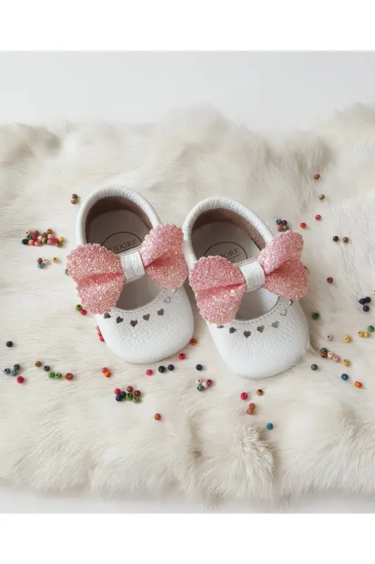 Alice Genuine Leather Pink Stone Loafer-Stone White - HODORE