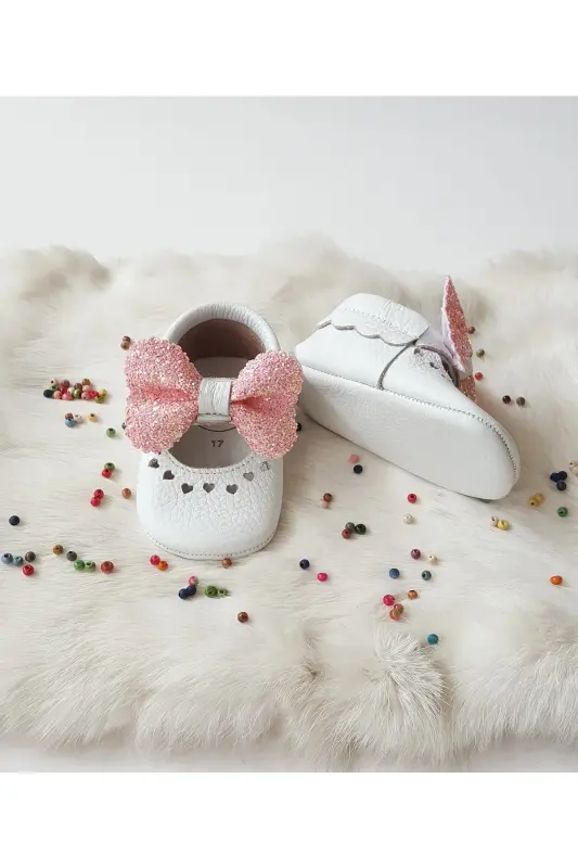 Alice Genuine Leather Pink Stone Loafer-Stone White - 2