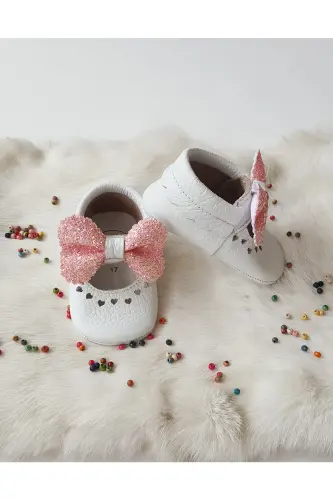 Alice Genuine Leather Pink Stone Loafer-Stone White - 3