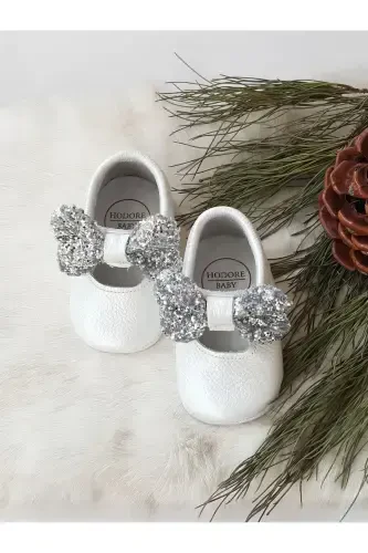 Alice Genuine Leather Stone Mother-of-Pearl Moccasin-Mother of Pearl - 1