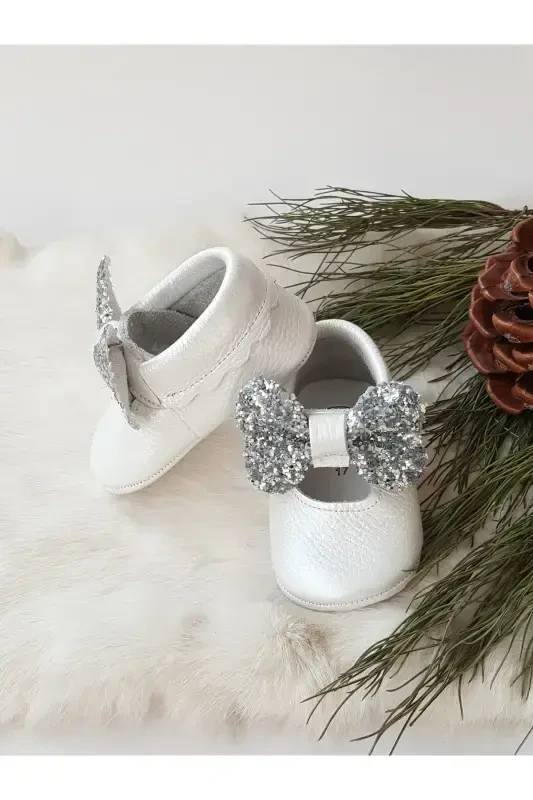 Alice Genuine Leather Stone Mother-of-Pearl Moccasin-Mother of Pearl - 2